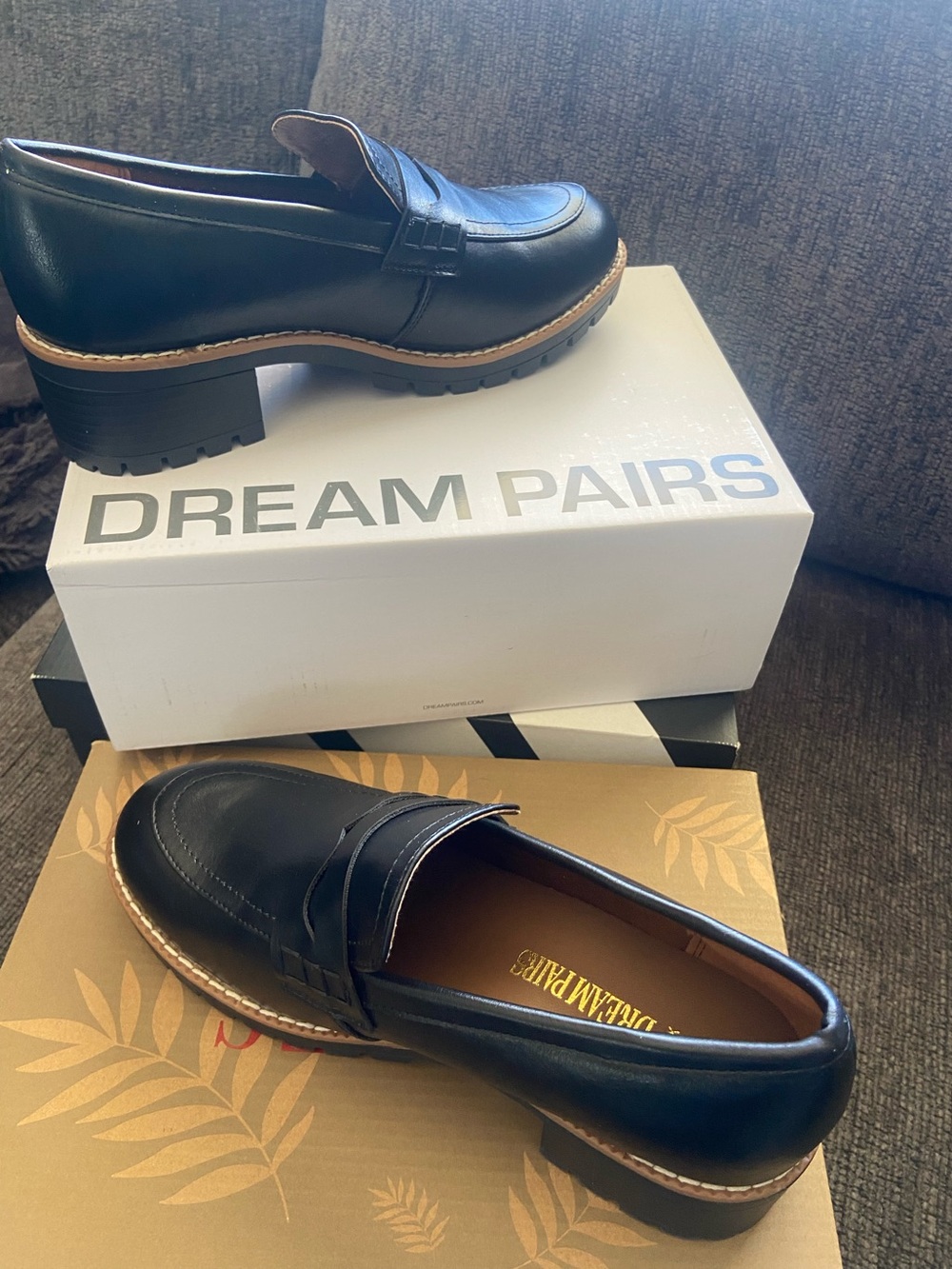 Dream Pairs Chunky Platform Penny Loafers – Size 7 – NIB - Picture 4 of 8